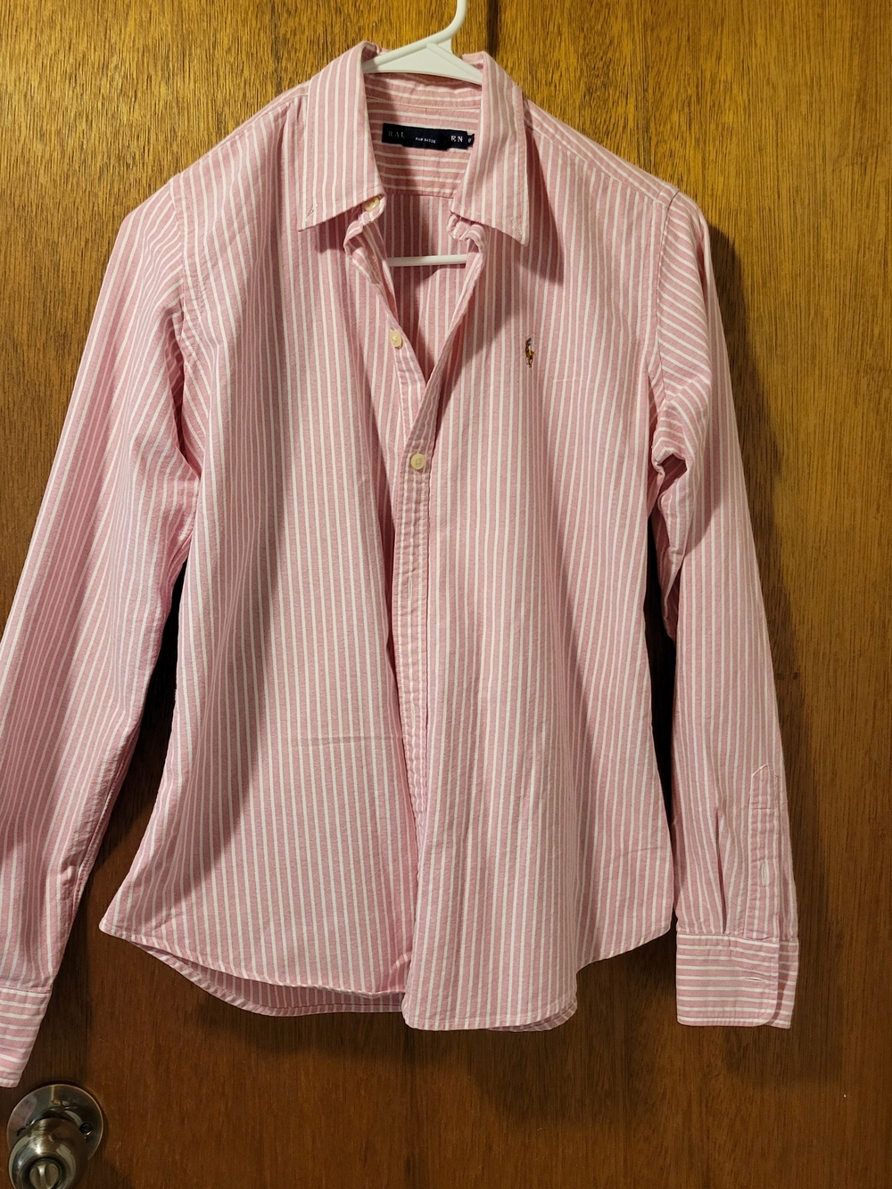 Ralph Lauren Pink Stripe Oxford Button-Down Shirt